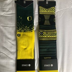 2 pairs - Stance Oregon Duck socks. Brand new!